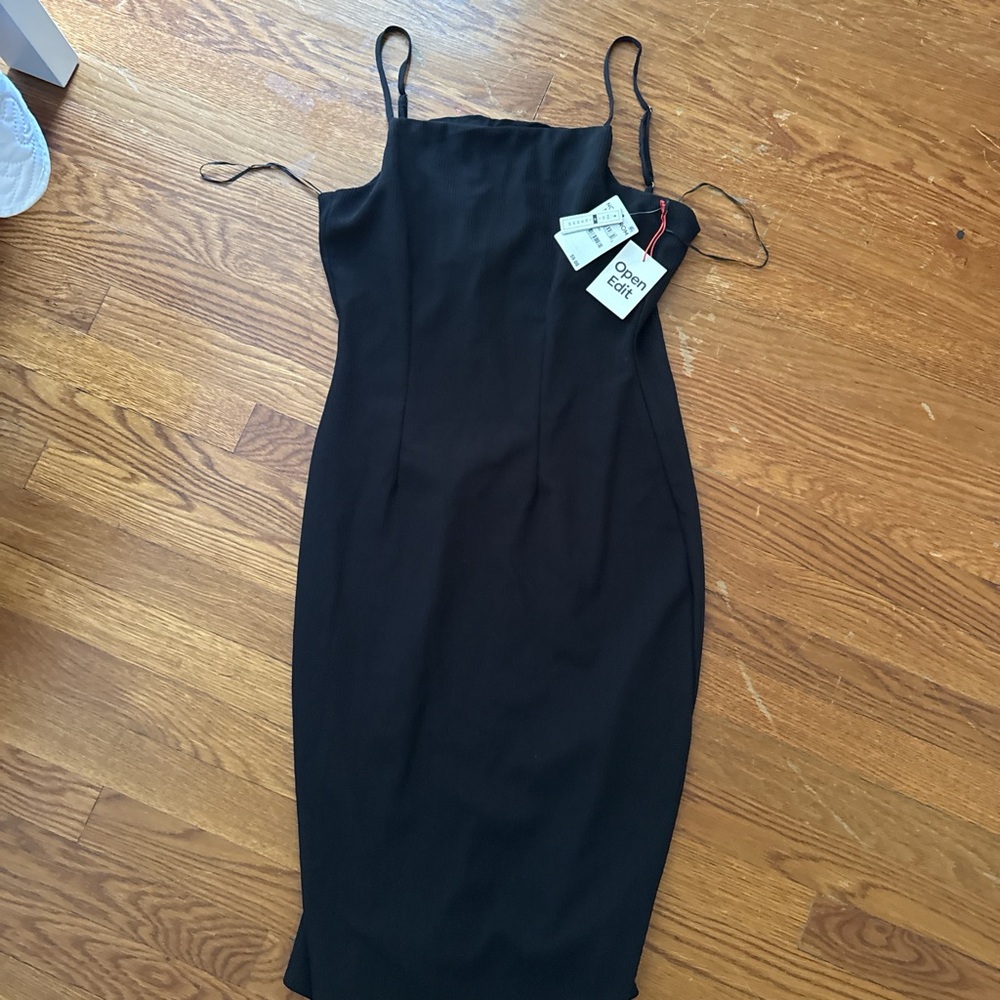 Nordstrom Classic Black Midi Dress